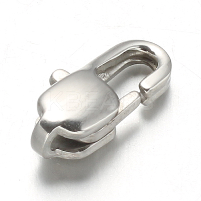 Tarnish Resistant 304 Stainless Steel Lobster Claw Clasps STAS-F094-05B-P-1