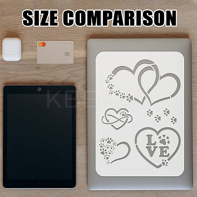 Plastic Hollow Out Drawing Painting Stencils Templates DIY-WH0396-819-1