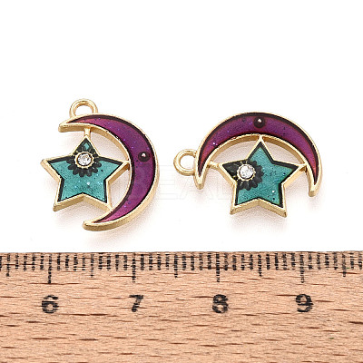 Alloy Enamel Pendants ENAM-S126-007-01-1