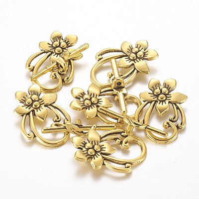 Tibetan Style Toggle Clasps X-GLF0677Y-1