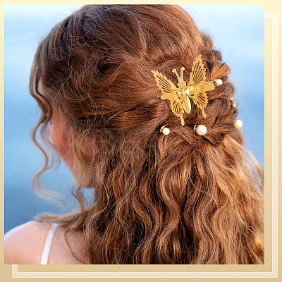 12Pcs Alloy Alligator Hair Clips for Women OHAR-SP0001-06G-1