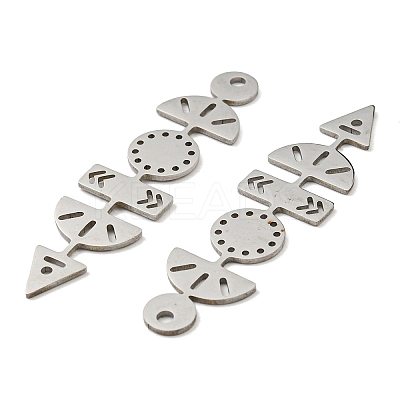 Non-Tarnish 201 Stainless Steel Pendants LS-STAS-M318-36P-1