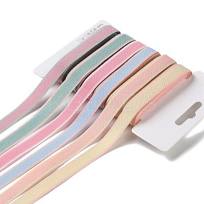 18 Yards 6 Styles Polyester Ribbon SRIB-Q022-D03-1