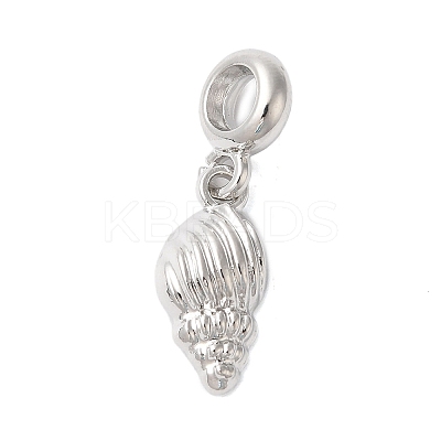 Rack Plating Alloy European Dangle Charms PALLOY-S189-32P-1