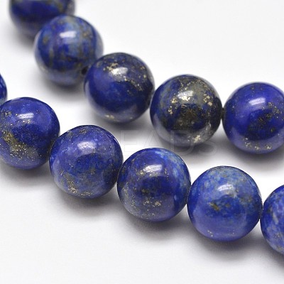 Natural Lapis Lazuli Round Bead Strands X-G-E262-01-12mm-1