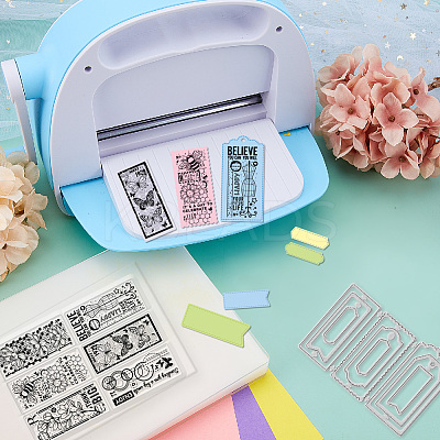 1 Sheet PVC Plastic Clear Stamps DIY-GL0004-74-1