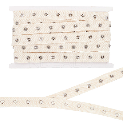 5 Yards 201 Stainless Steel Snap Button Tape DIY-FH0006-03-1