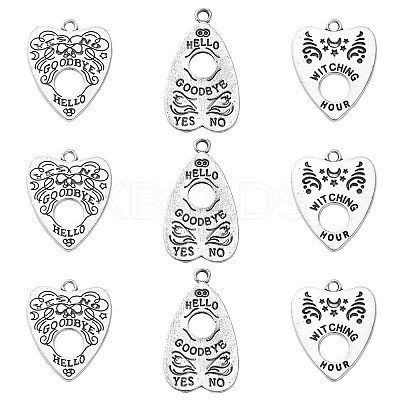 30Pcs 3 Styles Tibetan Style Alloy Pendants TIBEP-CJ0003-12-1