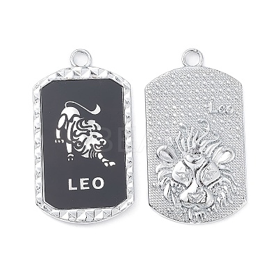 Alloy Twelve Constellations Series Big Pendants PALLOY-O107-01P-02-1