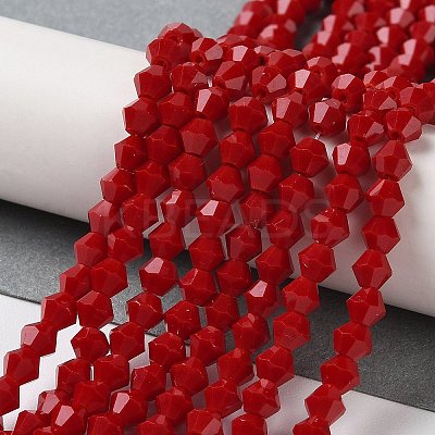 Opaque Solid Color Imitation Jade Glass Beads Strands EGLA-A039-P4mm-D01-1