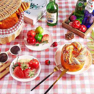 Portable Tartan Patern Non Woven Picnic Mat JX572C-02-1
