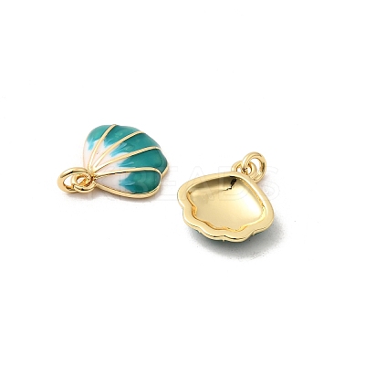 Brass Enamel Charms KK-H002-35G-03-RS-1