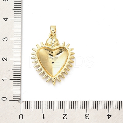 Brass Micro Pave Cubic Zirconia Pendants KK-M314-09G-03-1