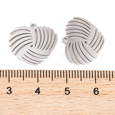 Non-Tarnish 5Pcs 201 Stainless Steel Pendants LS-STAS-M056-02A-P-1