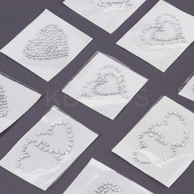 Glitter Hotfix Rhinestone(Hot Melt Adhesive On The Back) DIY-FG0001-45-1