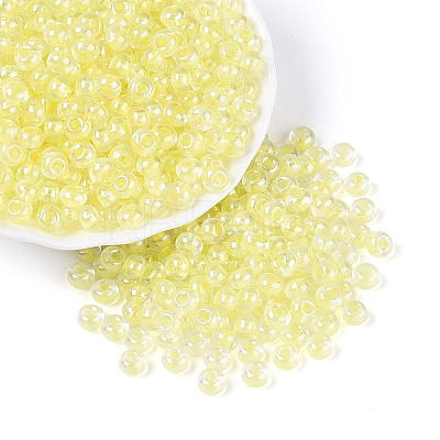 FGB Inside Colours Transparent Glass Seed Beads SEED-T009-01I-1