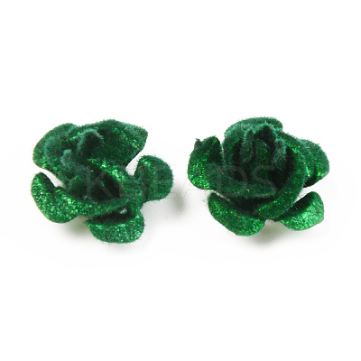 Flocky Aluminum Beads FALUM-S001-001G-1