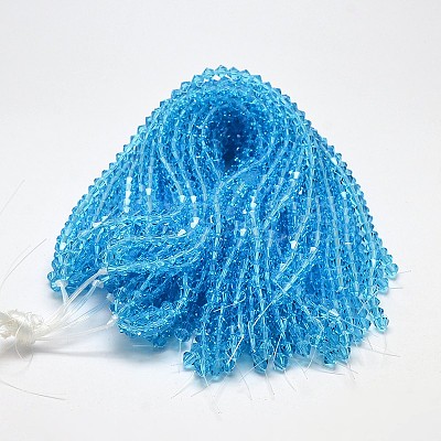 Transparent Glass Beads Strands EGLA-A039-T3mm-D19-1