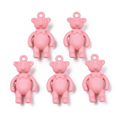 Rack Plating Spray Painted Alloy Pendants PALLOY-N172-001-04-1