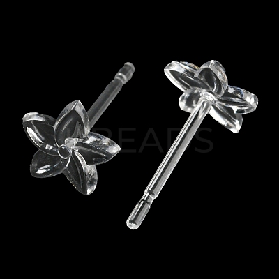 Resin Stud Earring Findings LS-X1-FIND-H046-14-1
