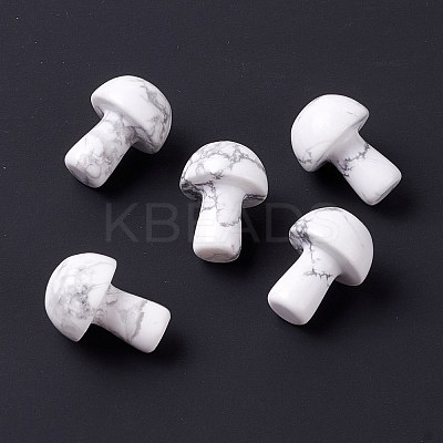 Natural Howlite Mushroom Gua Sha Stone G-D456-26H-1
