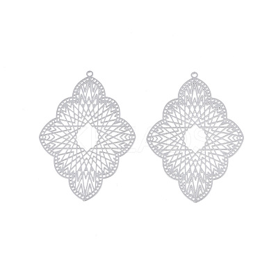 Non-Tarnish 201 Stainless Steel Big Pendants STAS-N102-19P-1