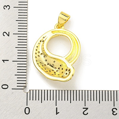 Brass Micro Pave Cubic Zirconia Pendants KK-K354-16D-G-1