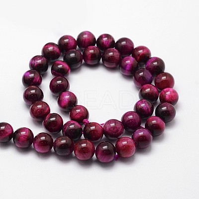 Natural Tiger Eye Bead Strands G-G735-23-10mm-04-1