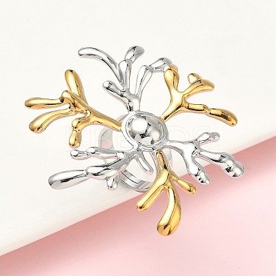 304 Stainless Steel Cuff Rings RJEW-D338-05A-GP-1