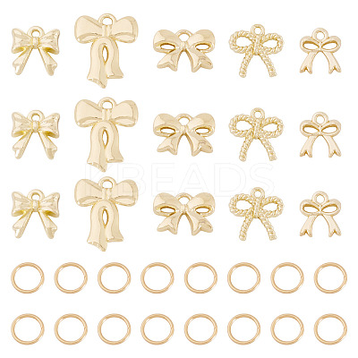 50Pcs Bowknot Alloy Pendants FIND-TA0008-62-1