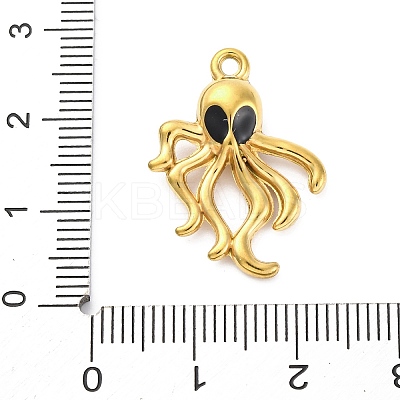 304 Stainless Steel Enamel Pendants STAS-B085-27G-1