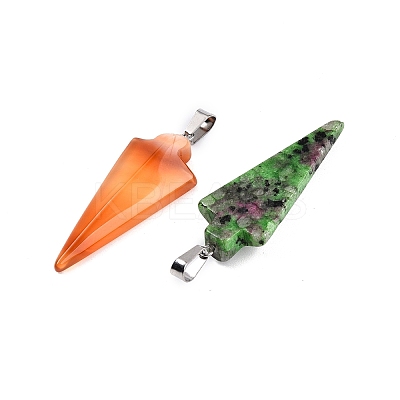 Natural & Synthetic Mixed Stone Pendants G-N344-21P-1