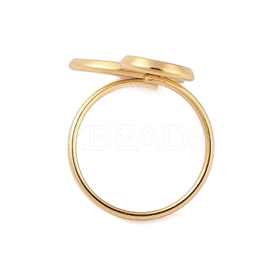 304 Stainless Steel Open Cuff Ring Findings STAS-E124-05J-G-1
