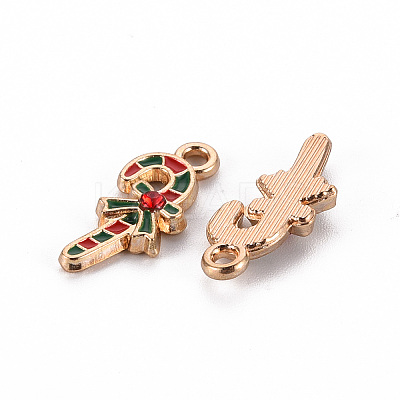 Eco-Friendly Alloy Enamel Pendants X-ENAM-T011-64-NR-1