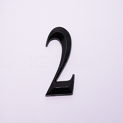 Plastic & PVC Number Sign Labels KY-WH0023-A02-03-1