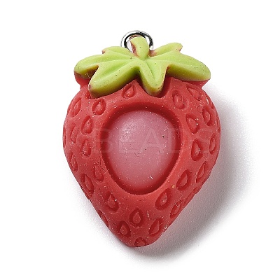 Fruits Opaque Resin Pendants LS-RESI-A030-02B-1