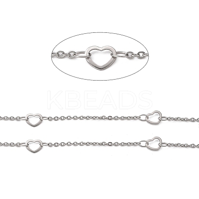 Tarnish Resistant 304 Stainless Steel Cable Chains CHS-K001-60-1
