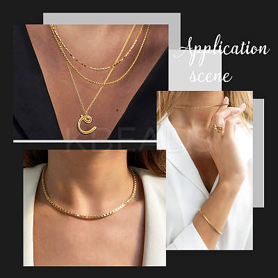 DIY Chain Bracelet Necklace Making Kits DIY-SC0020-21G-1