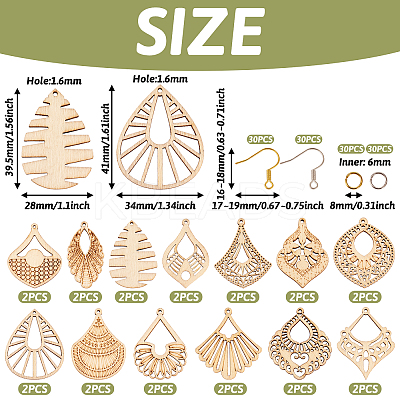 DIY Geometry Earring Making Kit DIY-TA0005-57-1