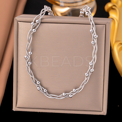 304 Stainless Steel Layered Necklaces LS-NJEW-Z072-01P-1