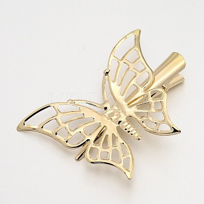 Iron Filigree Butterfly Alligator Hair Clip Findings PHAR-P001-03-1