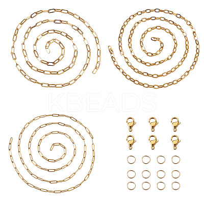 DIY Stainless Steel  Chain Necklaces & Bracelets MakingKits DIY-YS0001-23G-1
