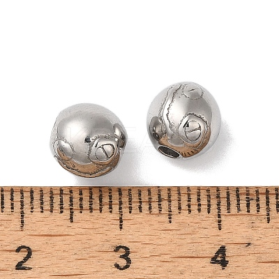 Tarnish Resistant 304 Stainless Steel Beads STAS-S129-07P-1