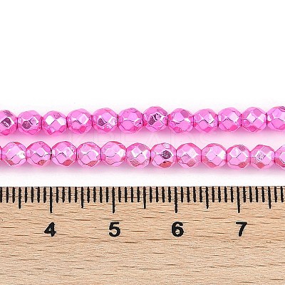 Baking Paint Electroplated Synthetic Non-magnetic Hematite Beads Strands G-H072-A01-01G-1