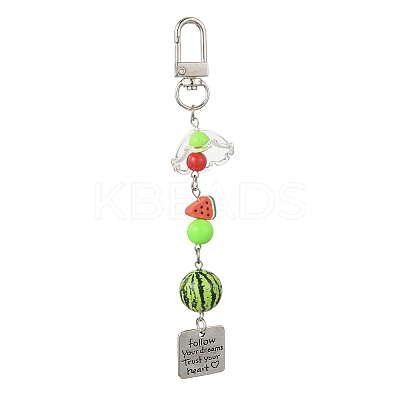 Handmade Polymer Clay & Acrylic & Resin & Glass Pendant Decorations KEYC-FS00037-07-1