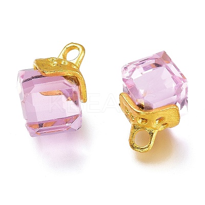 Transparent Glass Pendants GLAA-H100-01G-1
