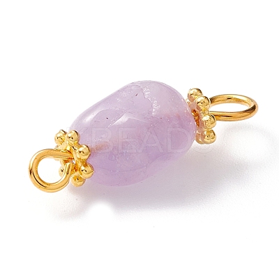 Natural Lavender Amethyst Links Connectors PALLOY-JF01091-03-1