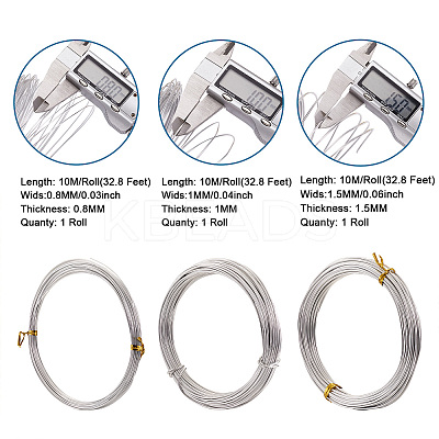 5 Rolls 5 Style Aluminum Craft Wire AW-CD0001-02-1