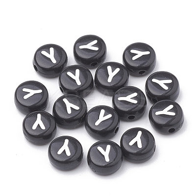 Opaque Acrylic Beads SACR-N002-02Y-1