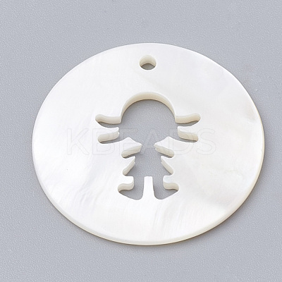 Freshwater Shell Pendants SHEL-N020-10-1